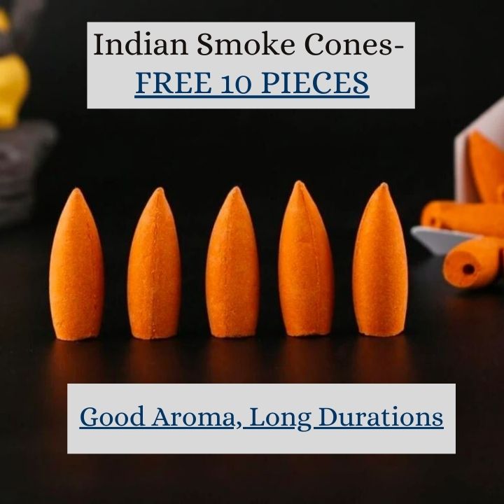 Lord Ganesha with FREE 10 Dhoop Cones