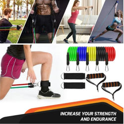 Ultimate Home Workout Kit 5 Tubes 2 Handles Door Anchor 2 Wrist Buy Love